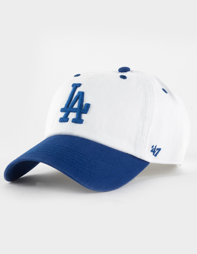 47 BRAND Los Angeles Dodgers Cooperstown Double Header Diamond '47 Clean Up Strapback Hat image number 0