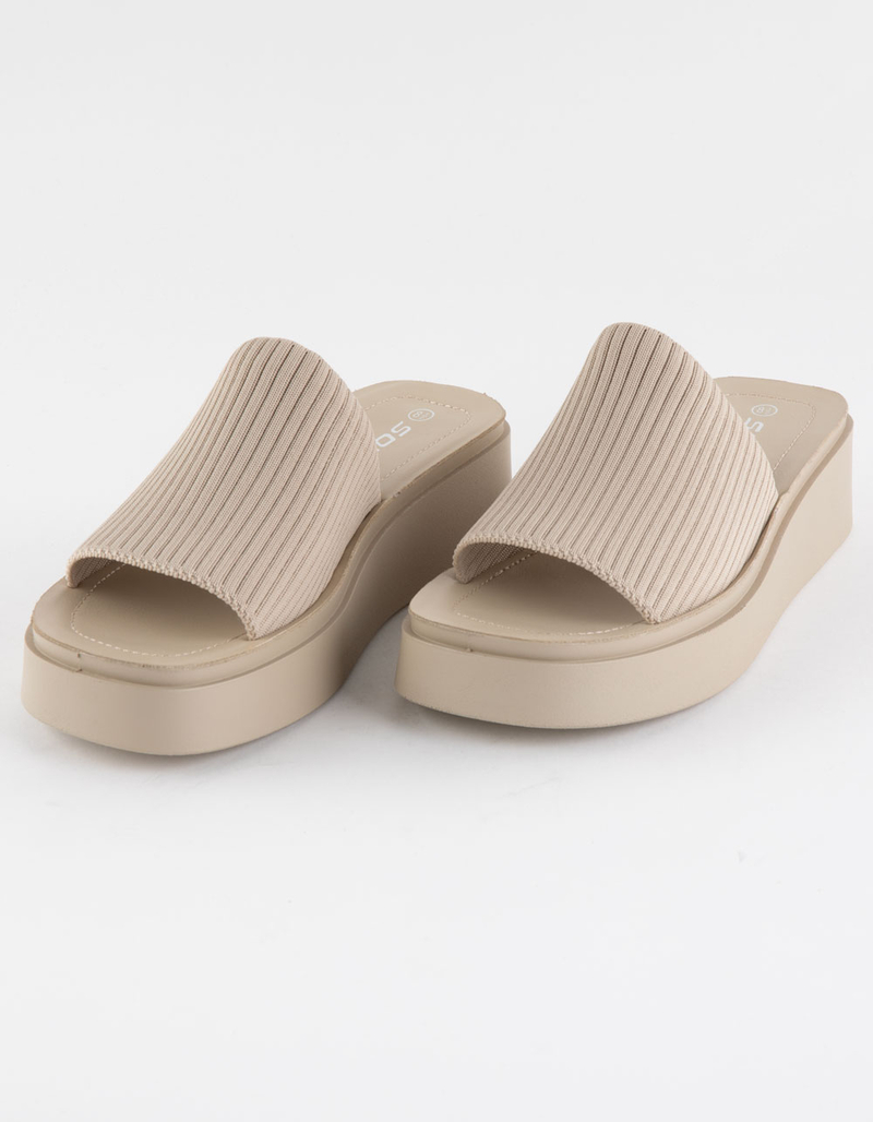 SODA Farley Comfort Womens Platform Slide Sandals image number 0