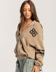 BDG Urban Outfitters Dusty Womens Oversized Zip Up Hoodie image number 3