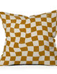 DENY DESIGNS Avenie Warped Checker Board 16" x 16" Pillow image number 1