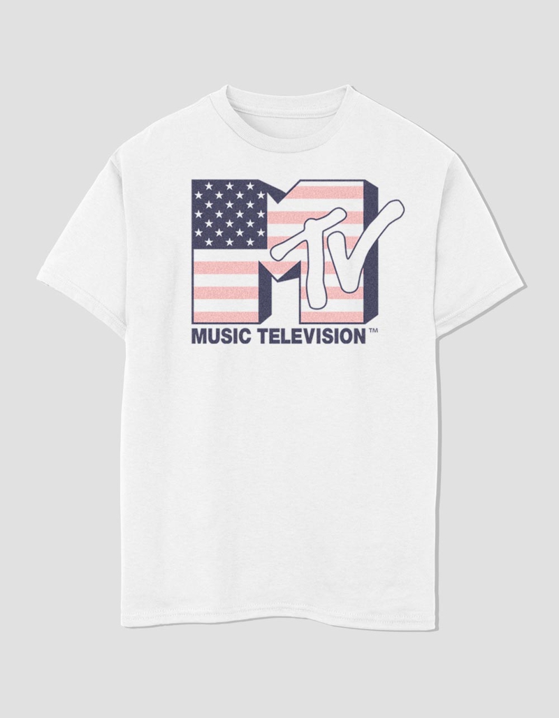 MTV Flag Logo Unisex Kids Tee image number 0