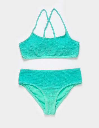 DAMSEL Ombre Textured Girls Bralette Bikini Set Alternative Image