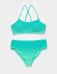 DAMSEL Ombre Textured Girls Bralette Bikini Set image number 2