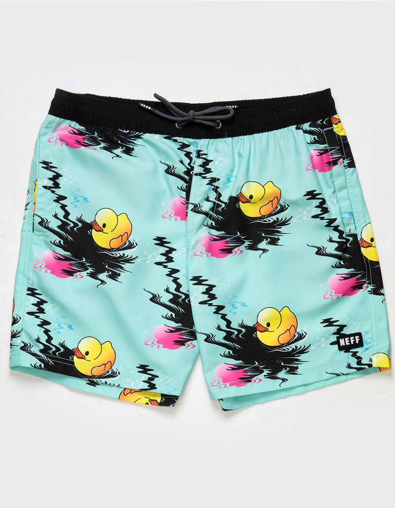 NEFF Ducky Float On Mens 17'' Volley Shorts image number 1